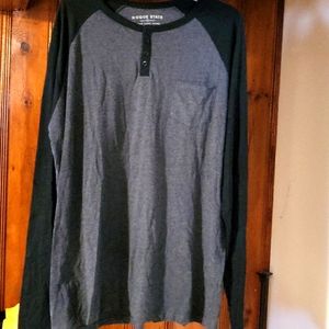 Rouge State Black & Grey Baseball Long Sleeve